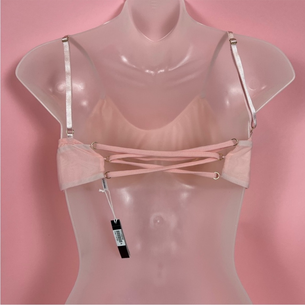 Gooseberry Intimates Mesh Ruched Bra Top (NWT) - Picture 2 of 5